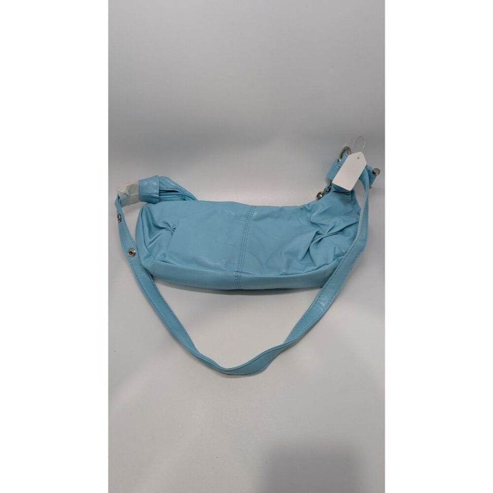 Bolsa Turquoise Buttery PVC Leather Mini Purse